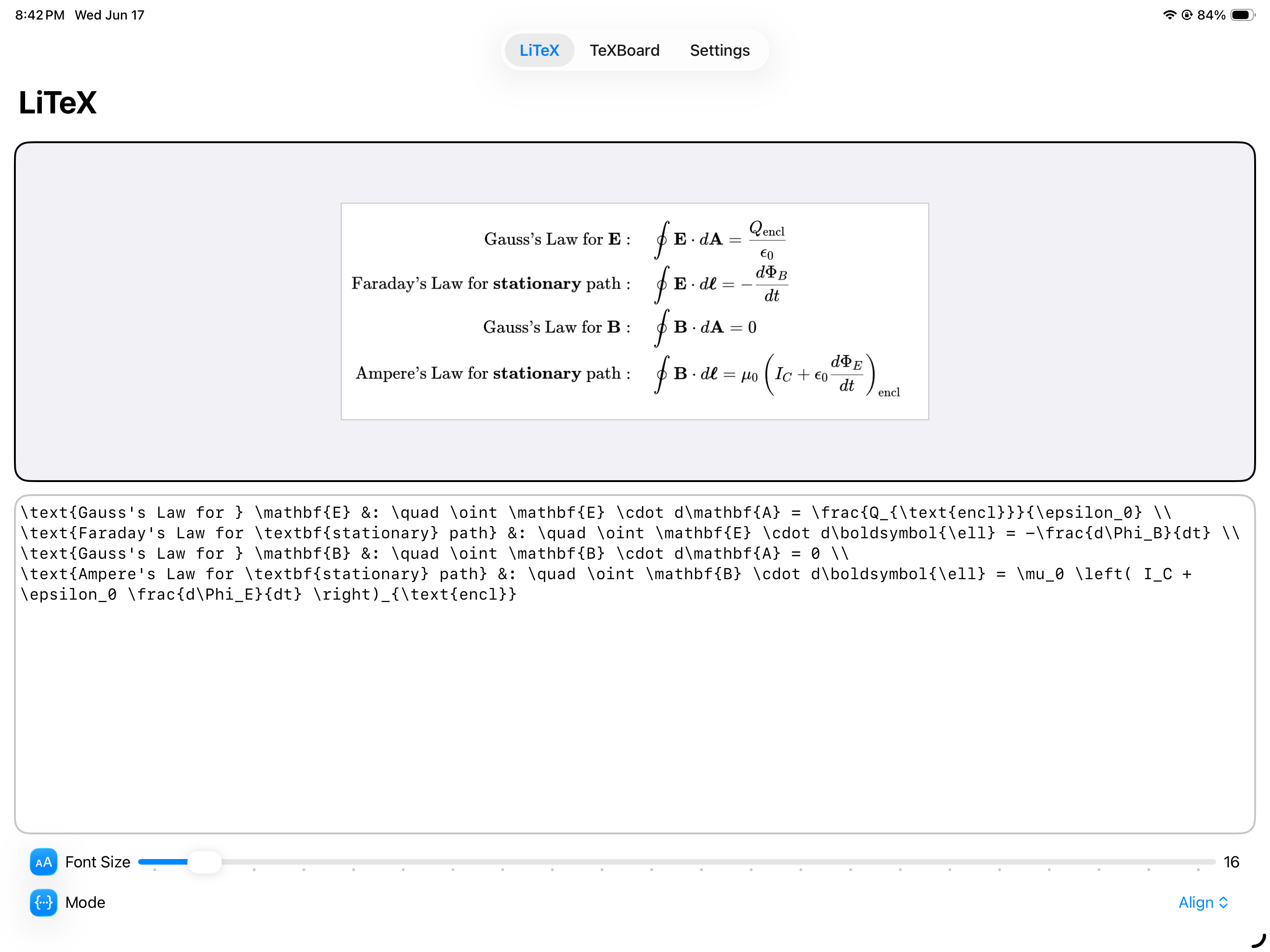 LiTeX screenshot 5
