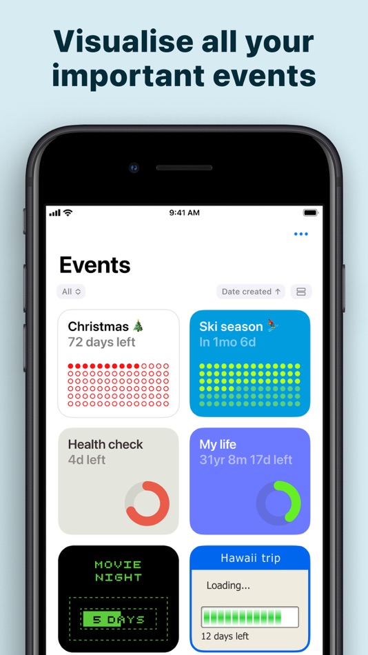 #8. Countdown - Pretty Progress (iOS) By: keinois OU