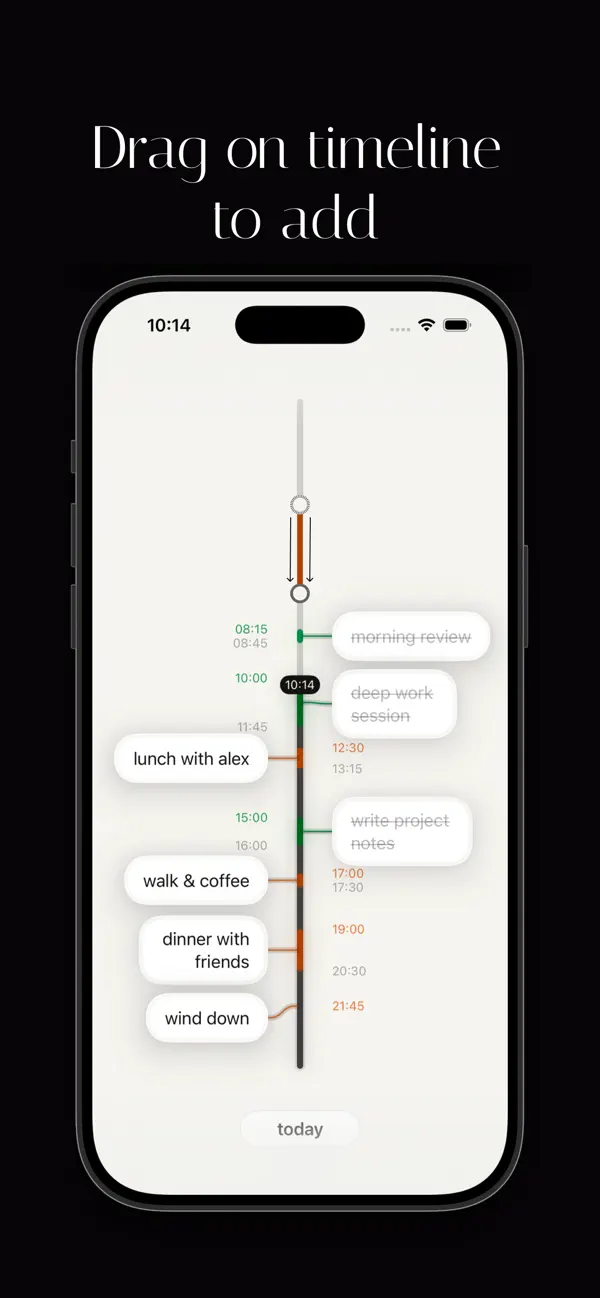 Screenshot #2 pour Drift: Daily Timeline