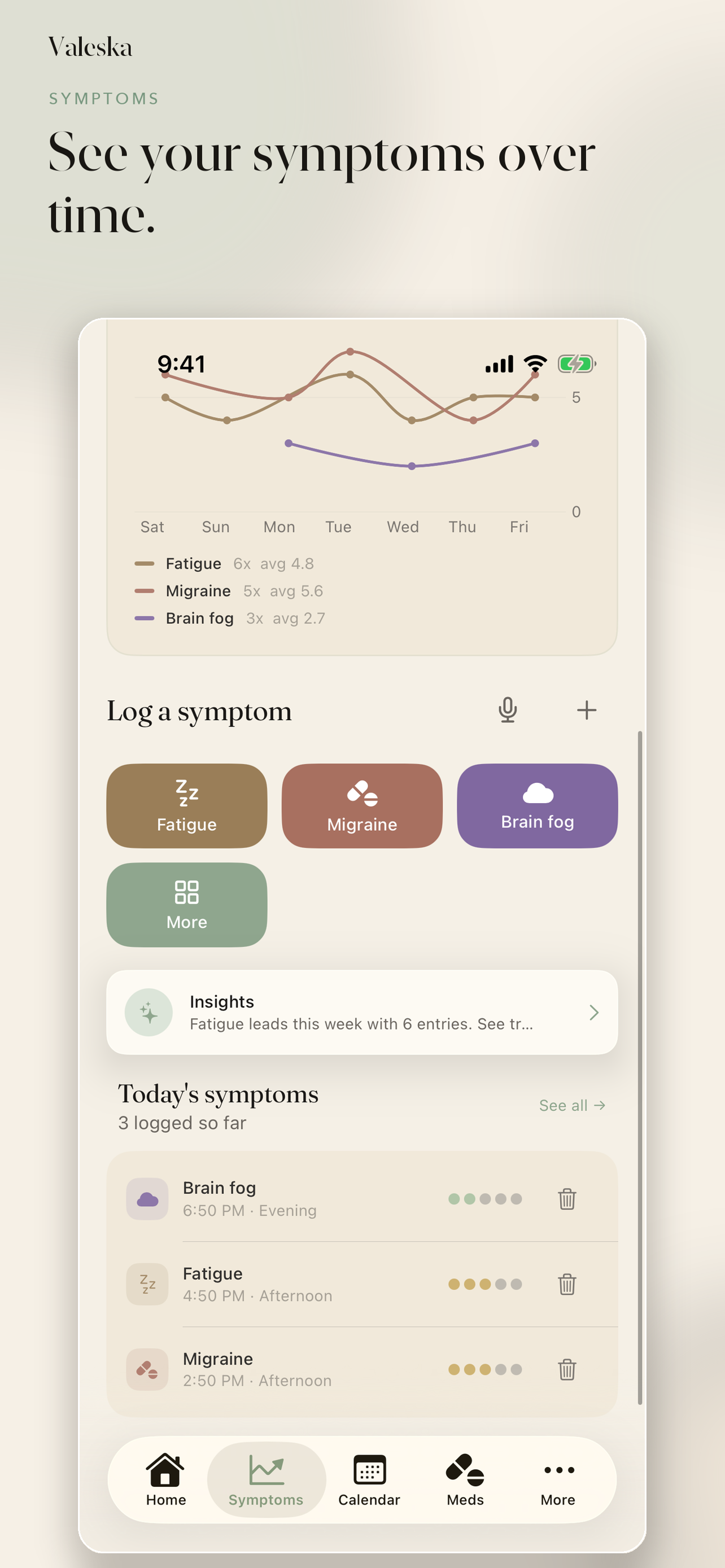 Valeska: Symptom Tracker screenshot 8