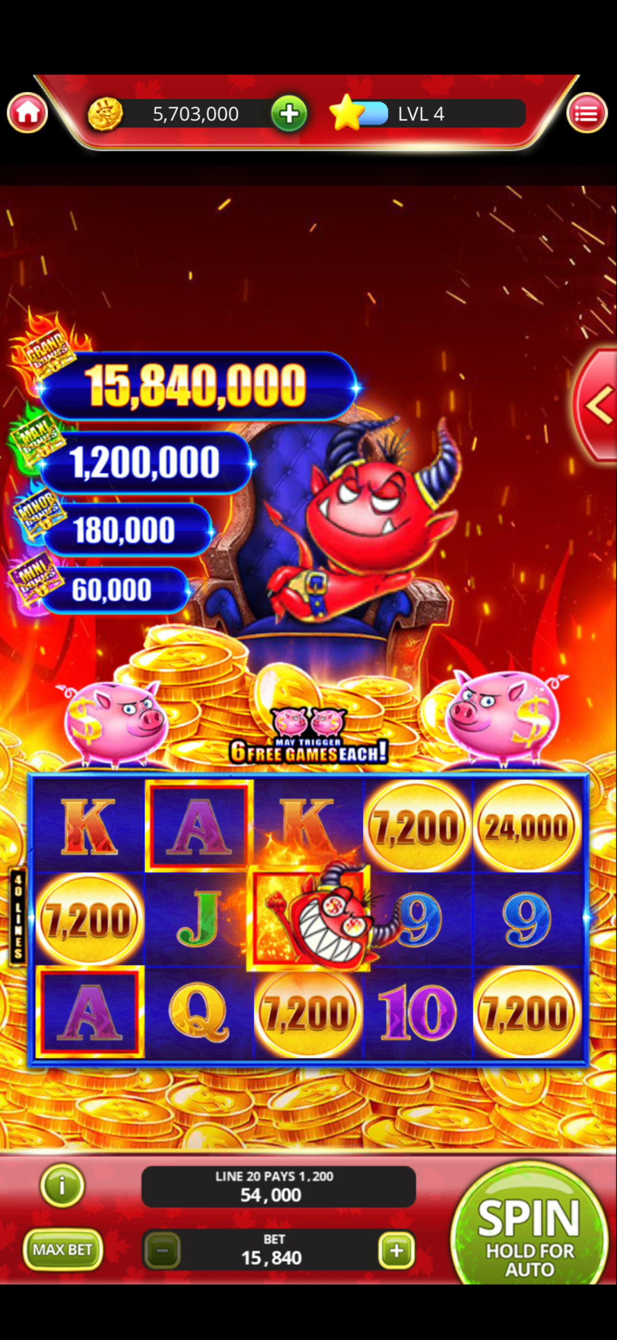 Lucky Loonie Jackpots screenshot 3