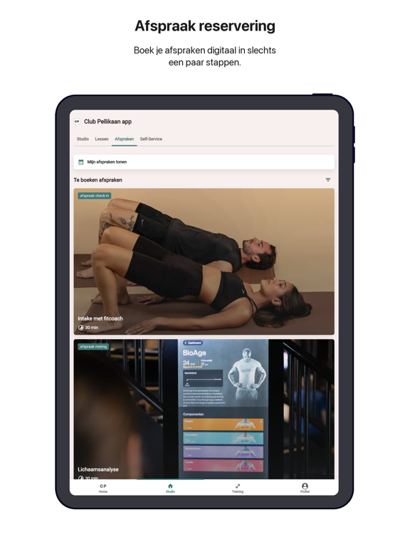 Club Pellikaan iPad screenshot