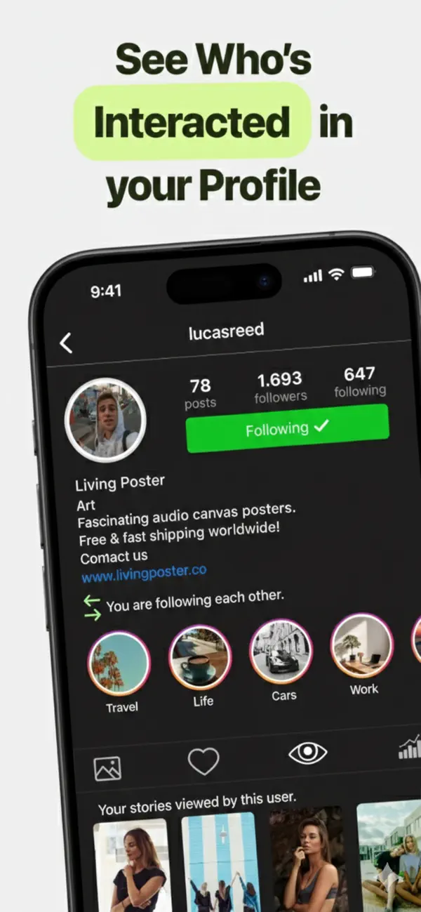 Screenshot #3 pour Social Ghost Analyse de Profil