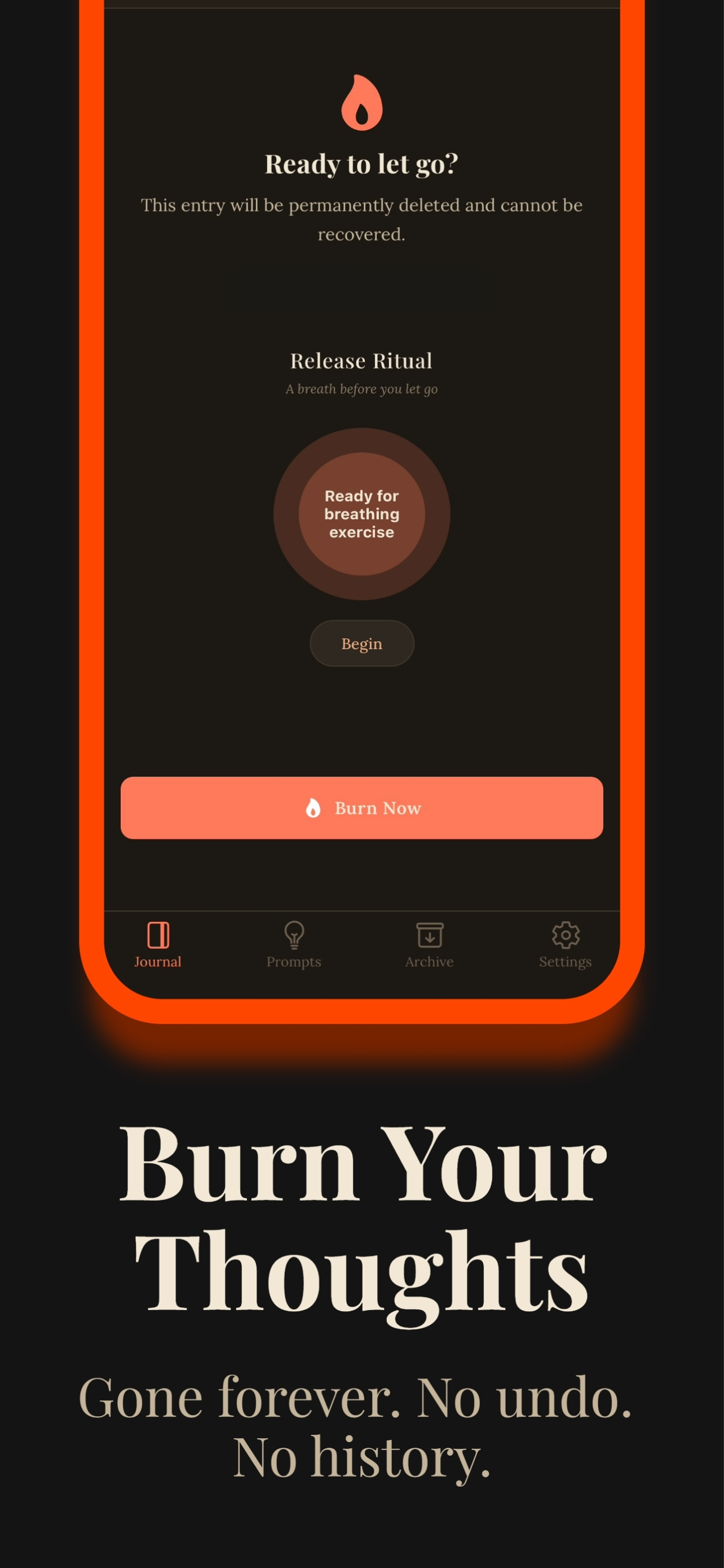 Ember: Rant and Burn Journal