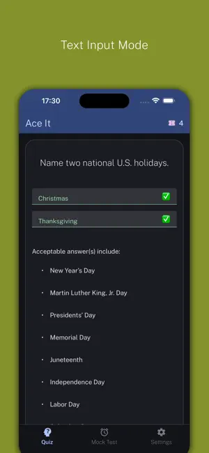Ace It: US Citizenship Test screenshot 2