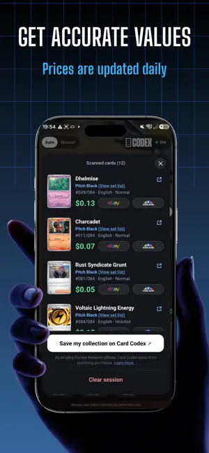 Card Codex: Card Value Scanner screenshot 2