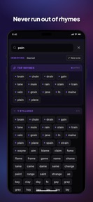 RhymeFlux: Rap Lyrics & Rhymes screenshot