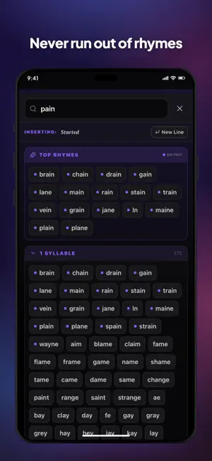 RhymeFlux: Rap Lyrics & Rhymes screenshot 3