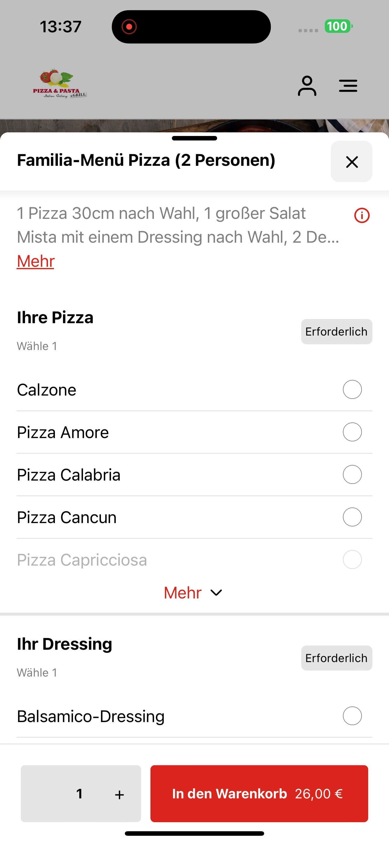 Pizza & Pasta Regensburg