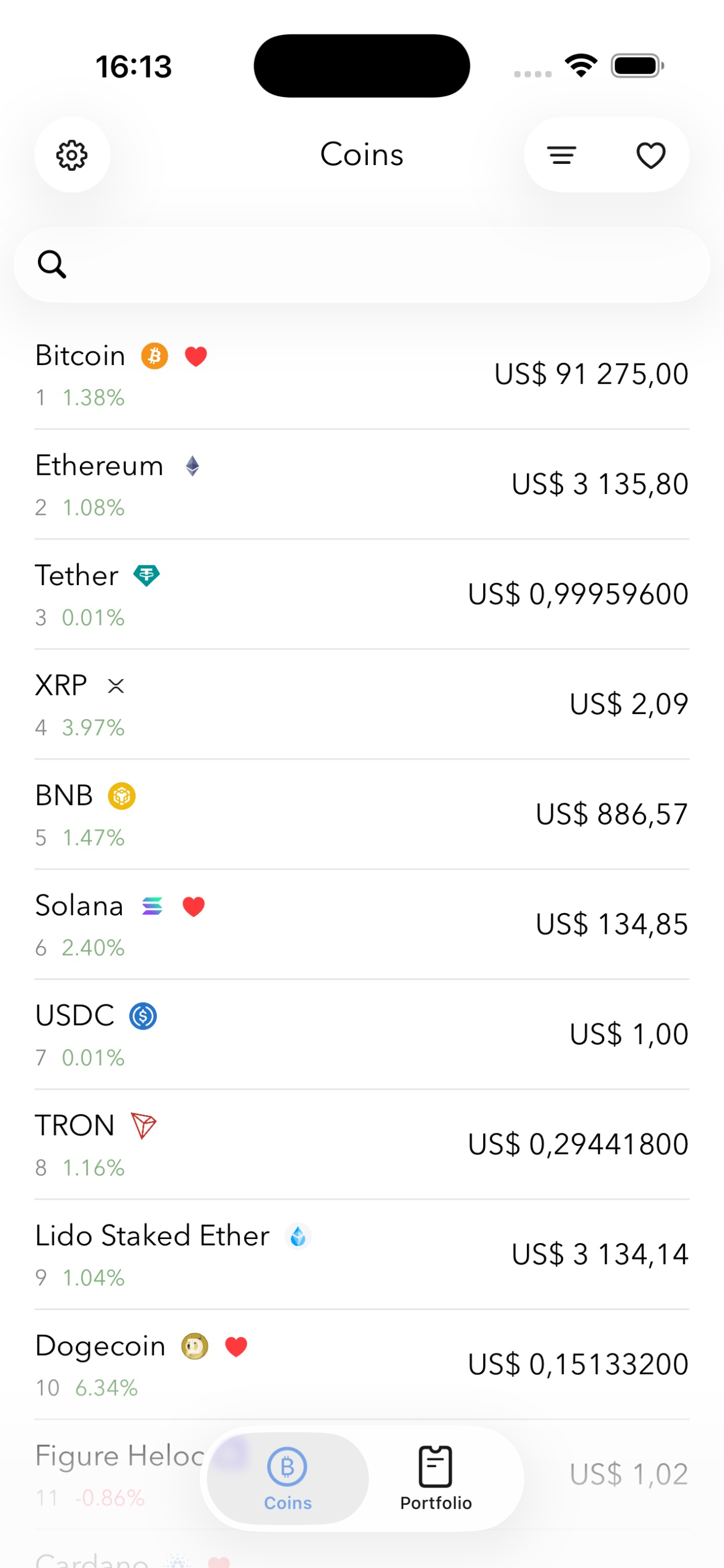 Coinport - altcoin portfolio