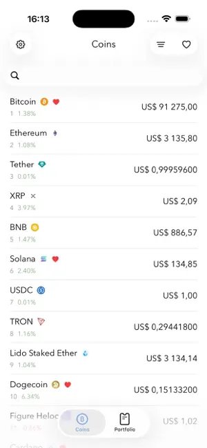 Coinport - altcoin portfolio screenshot 1