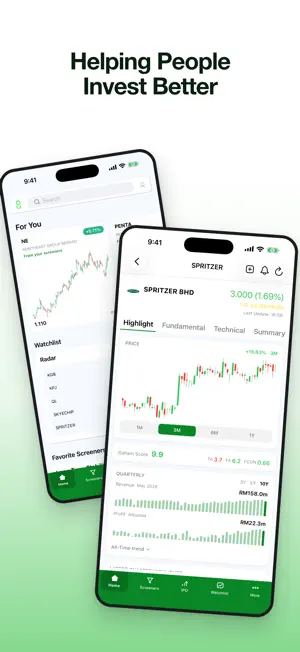 iSaham - Stock Screener screenshot 1