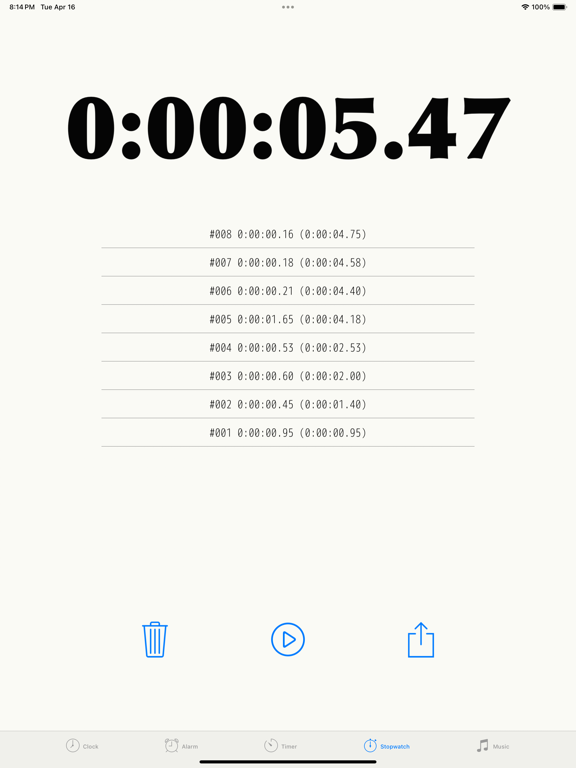 Alarm & Timer iPad screenshot 6 - Lifestyle app