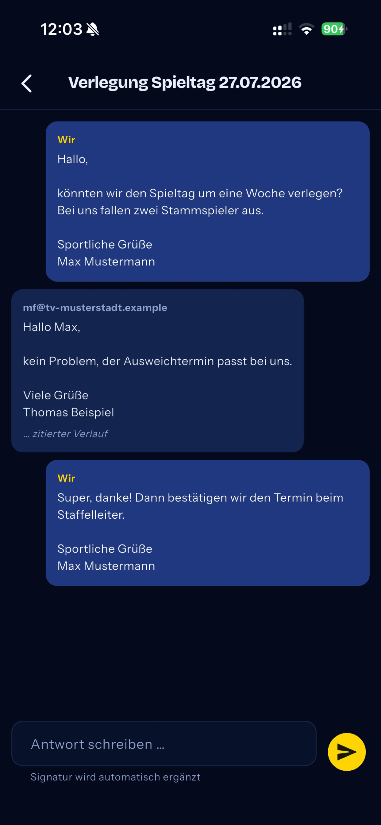 OSC BG Essen-Werden e.V. App screenshot 6