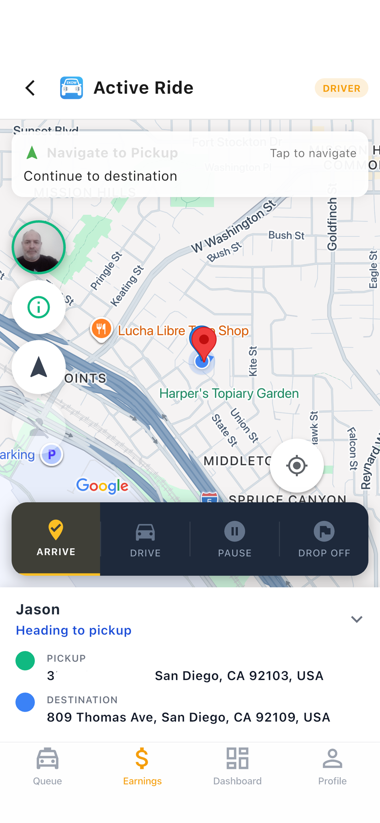 Ekow Ride Sharing App screenshot 5