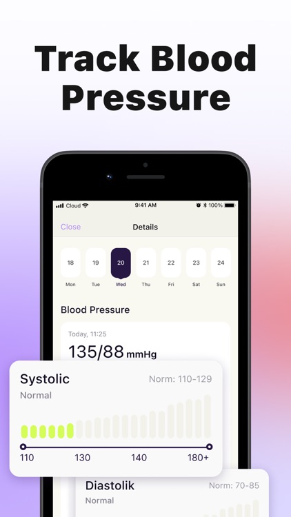 Blood Pressure Log, Heart Rate