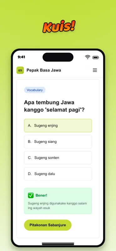 PBJ Komplit Javanese Language screenshot 2 of 3