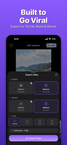 Subtitle Maker: AI Captions iPhone screenshot
