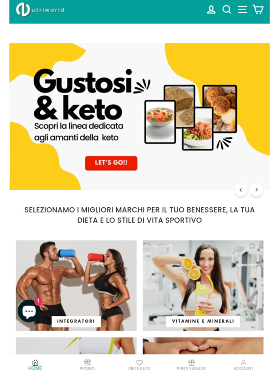 NutriWorld: Integratori e Keto