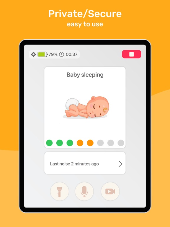 Bambino - Radio Baby Monitor iPad screenshot