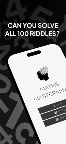 Hard Math Riddles - Logic Game iPhone screenshot