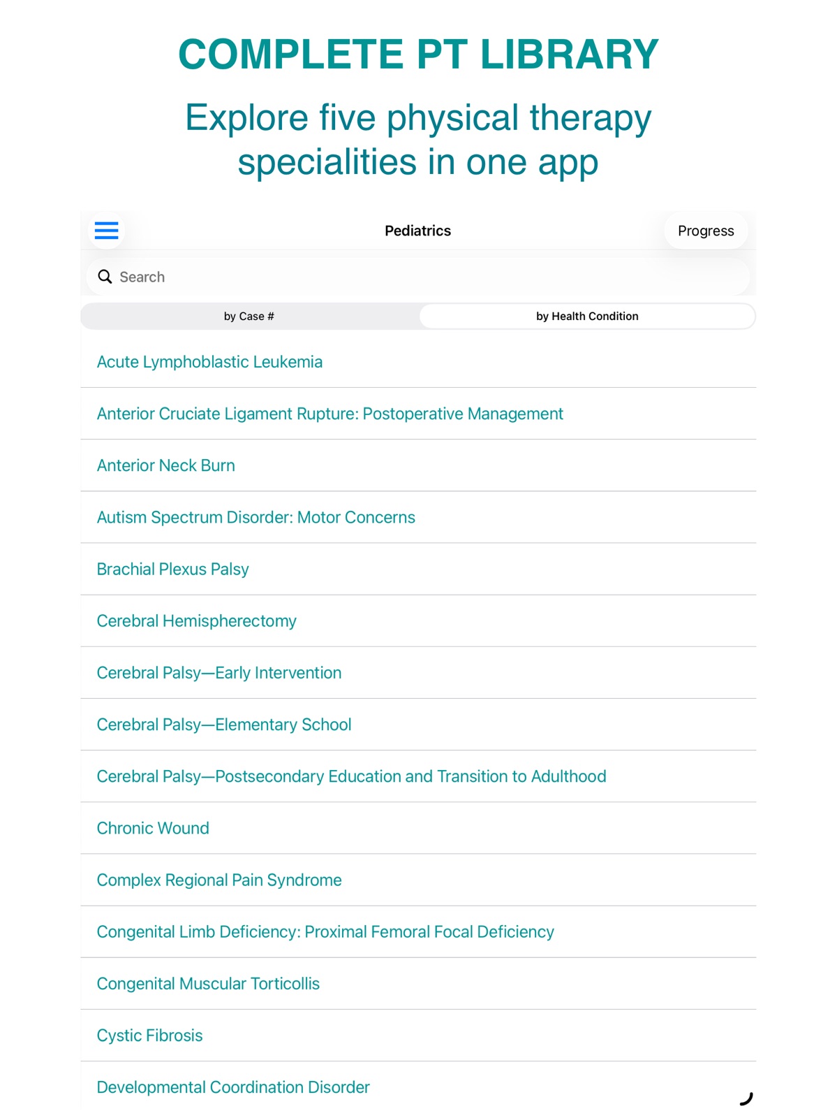 Physical Therapy Case Files ipad screenshot 1
