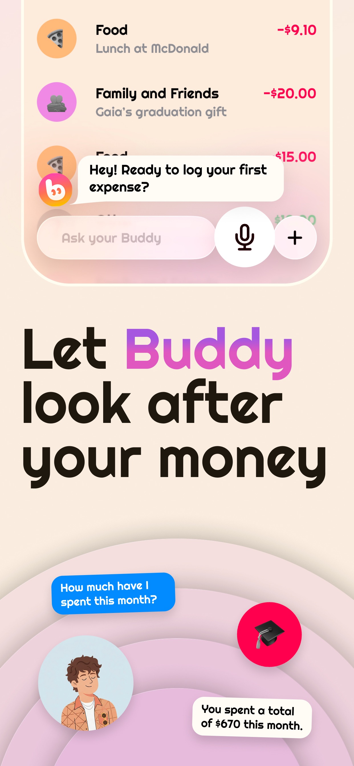 Screenshot 2 of Budget Buddy - AI Expense Log