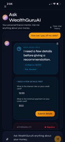 WealthGuruAI screenshot