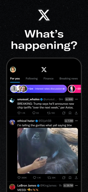 ‎X Screenshot