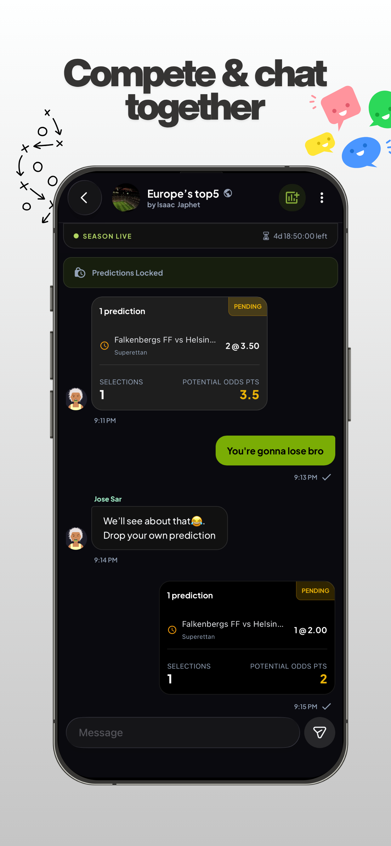 Notball: Predict with Friends screenshot 2