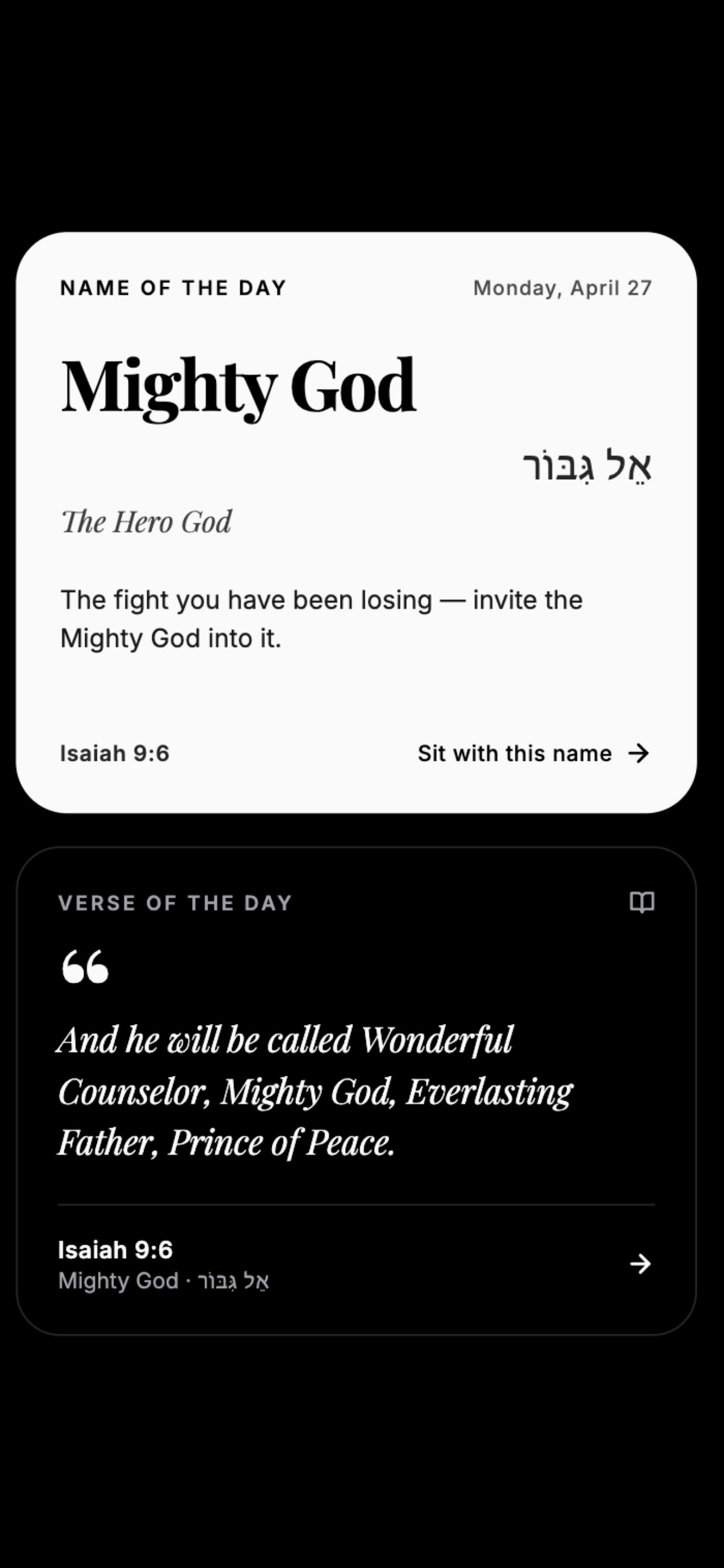 Names of God of The Bible