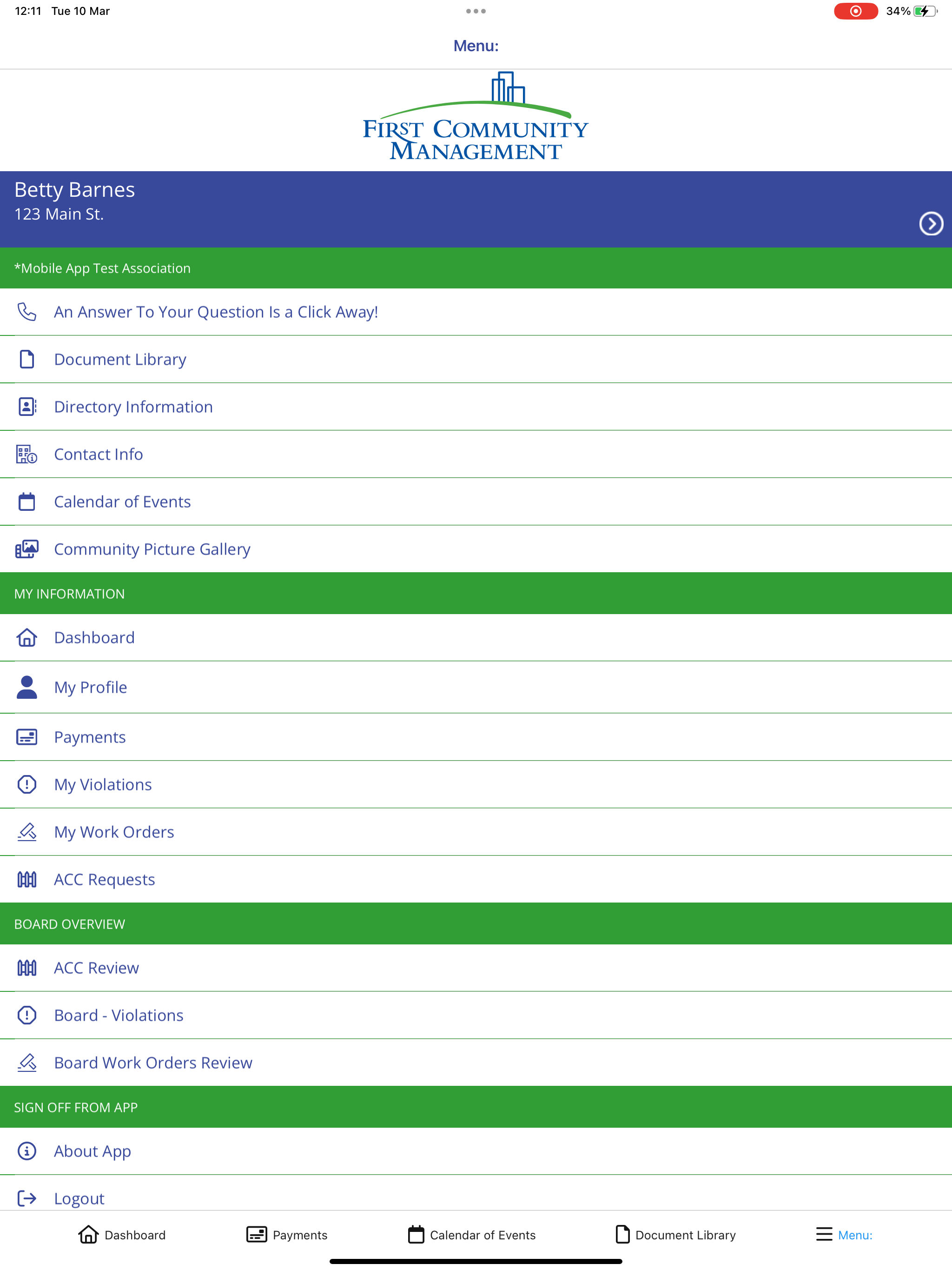First Community Management