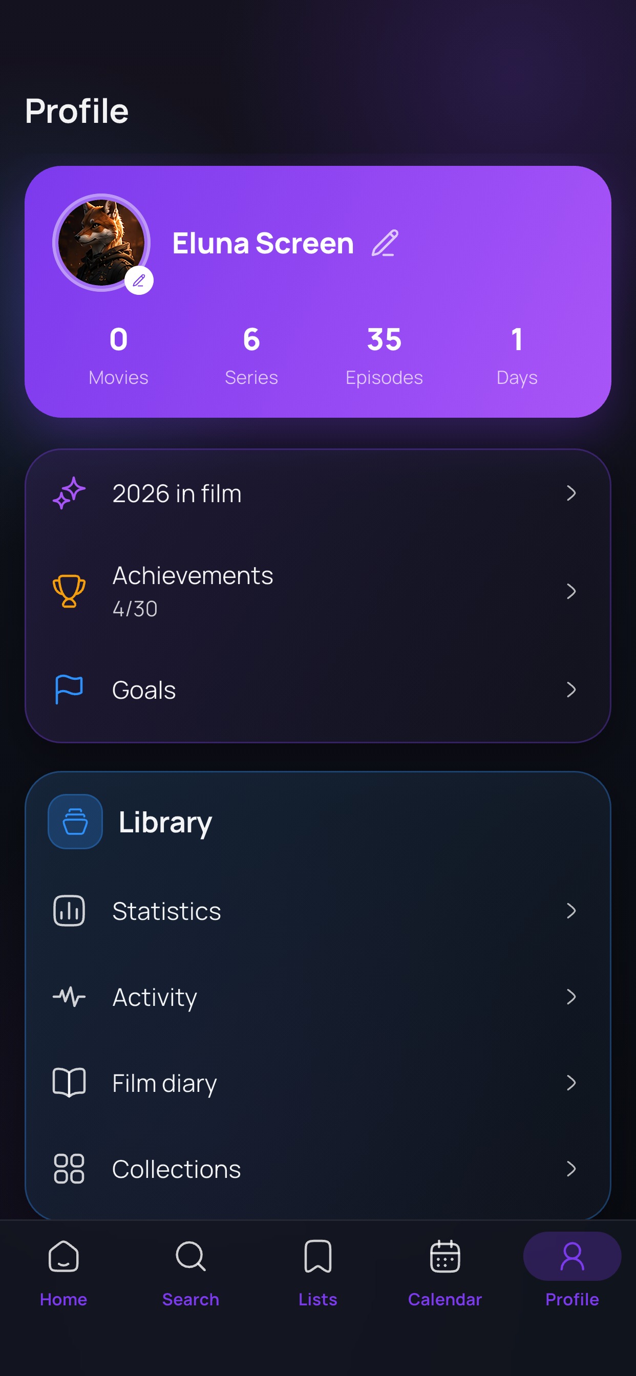 Eluna Screen: TV Show Tracker screenshot 8