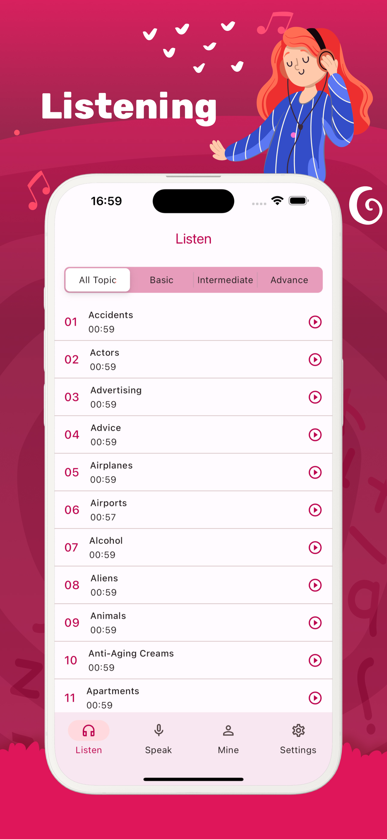 English Listening - Speaking