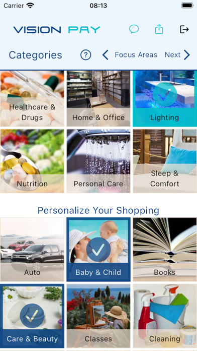 Screenshot 2 of Vision Pay Shopper App