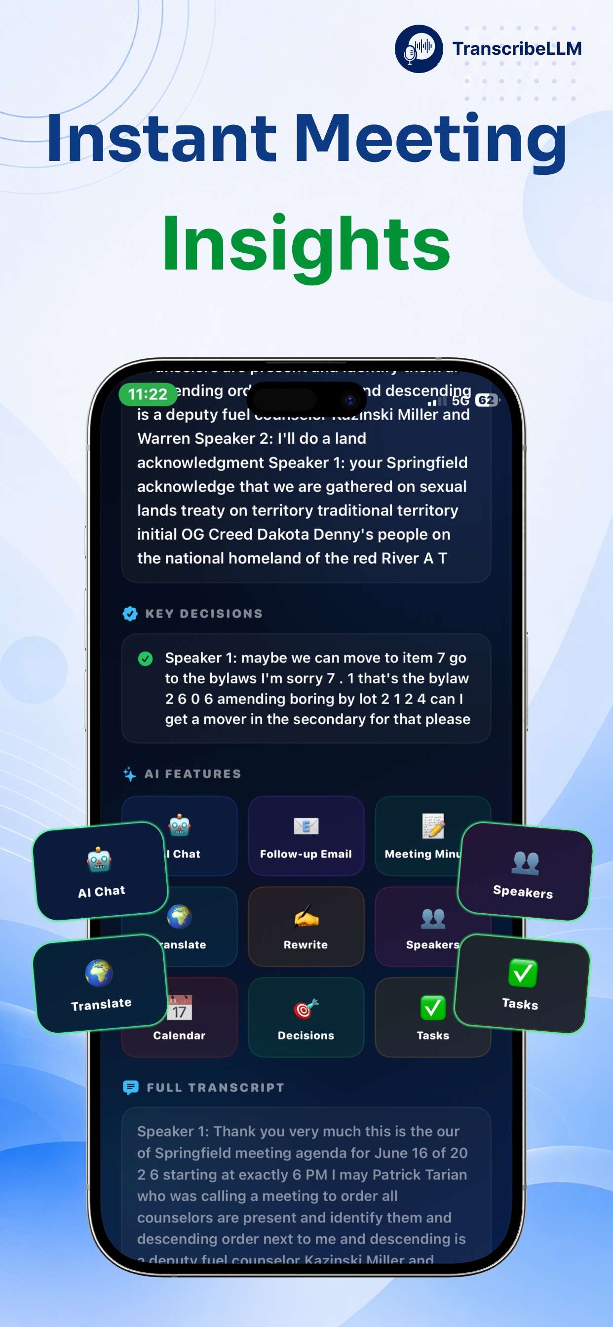MeetMind : Transcribe LLM screenshot 3