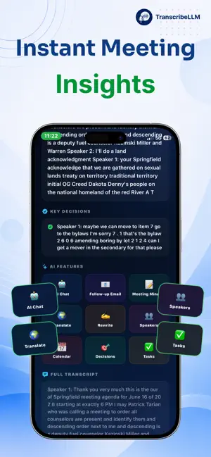 MeetMind : Transcribe LLM screenshot 3