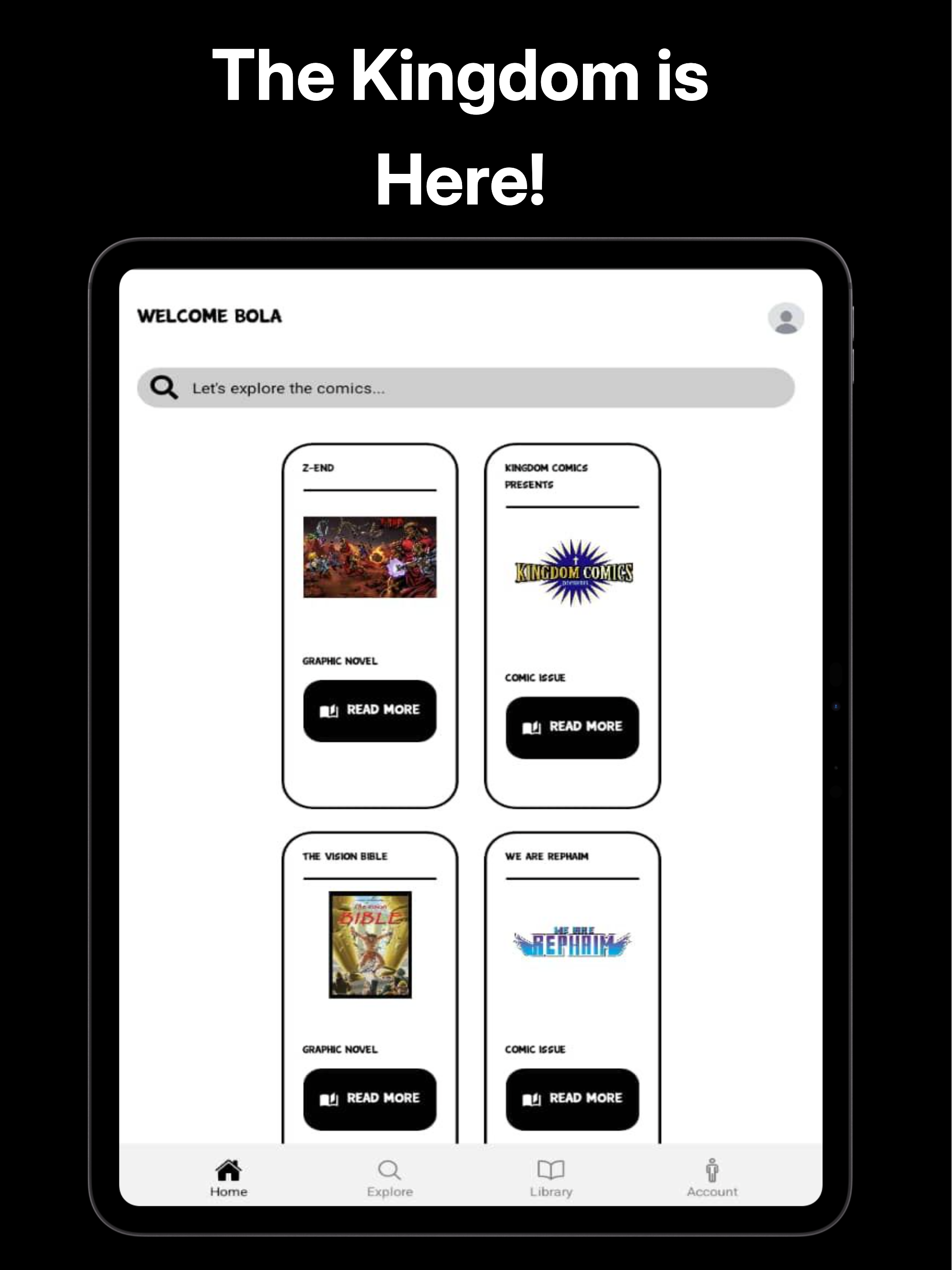Kingdom Comics App