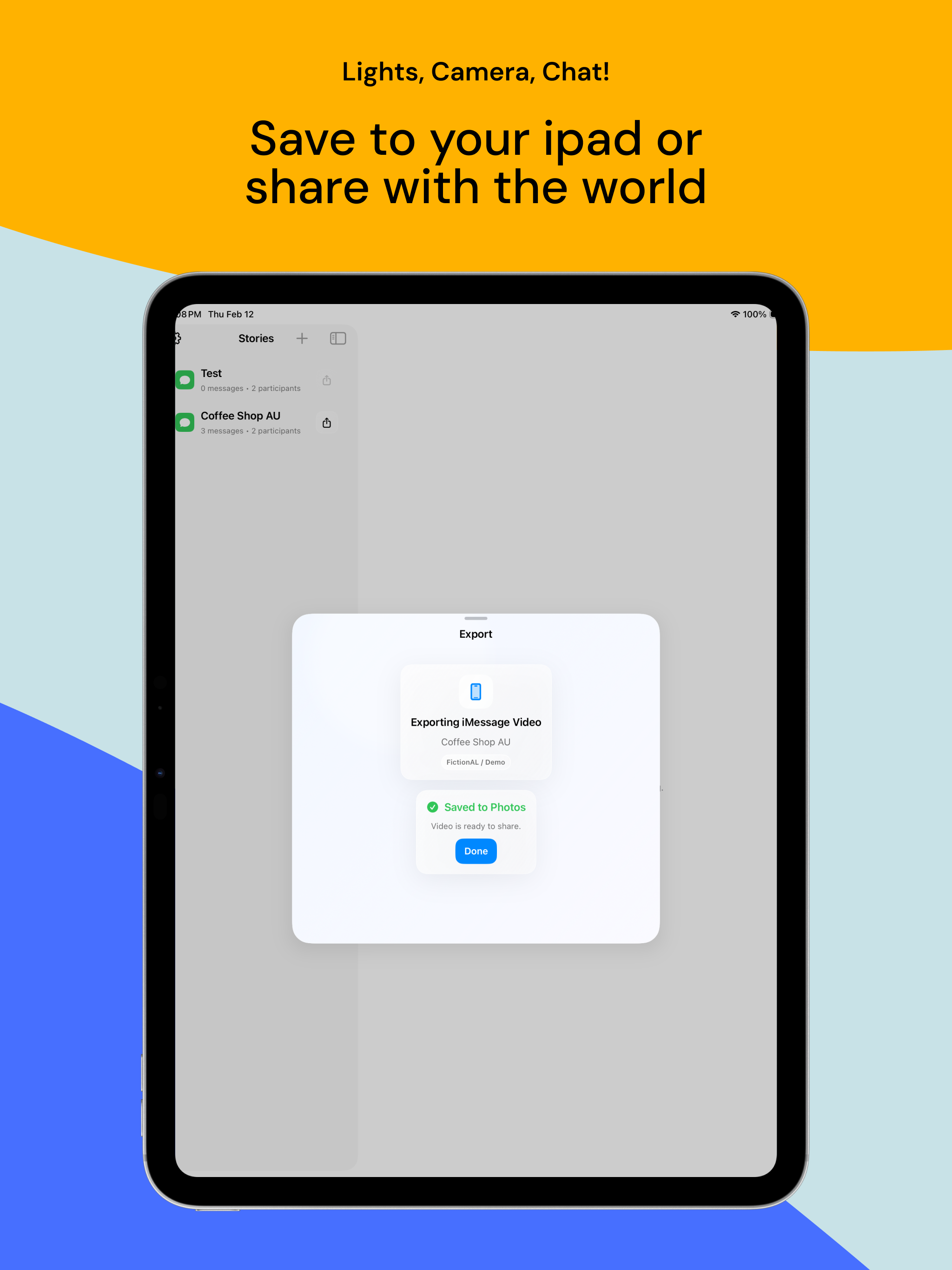 SimuChat: Chat Story Videos