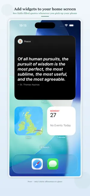 Peace: Catholic Affirmations screenshot 1