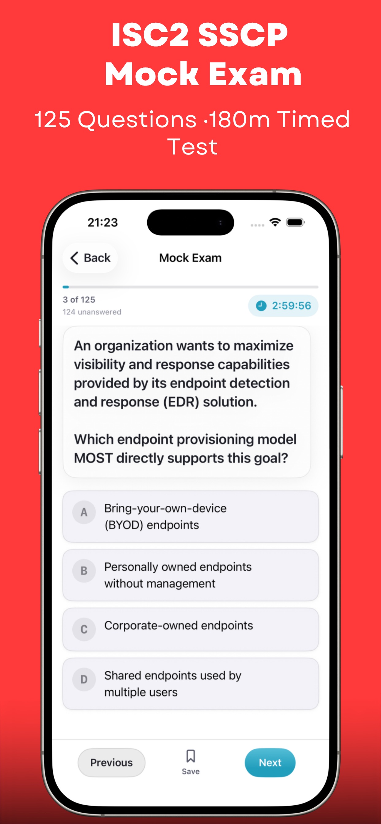 Screenshot 6 of SSCP Practice Test 2026 Pocket