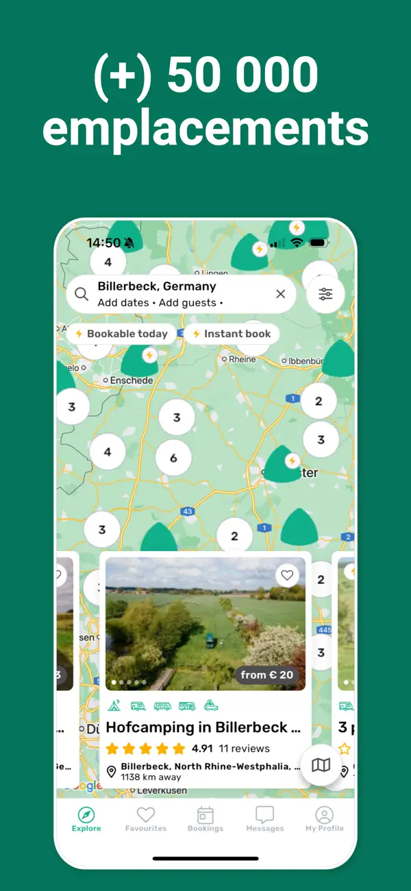 Screenshot #2 pour Campspace: Escapades insolites