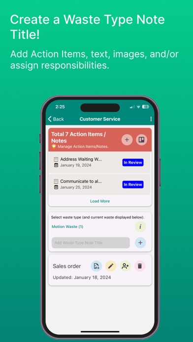 Lean Waste Walk Rpt Screenshot