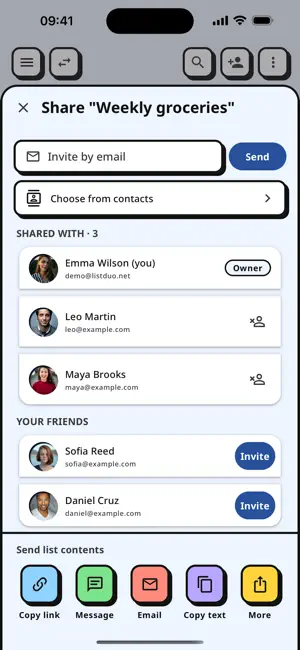 Grocery Shopping List: ListDuo screenshot 4