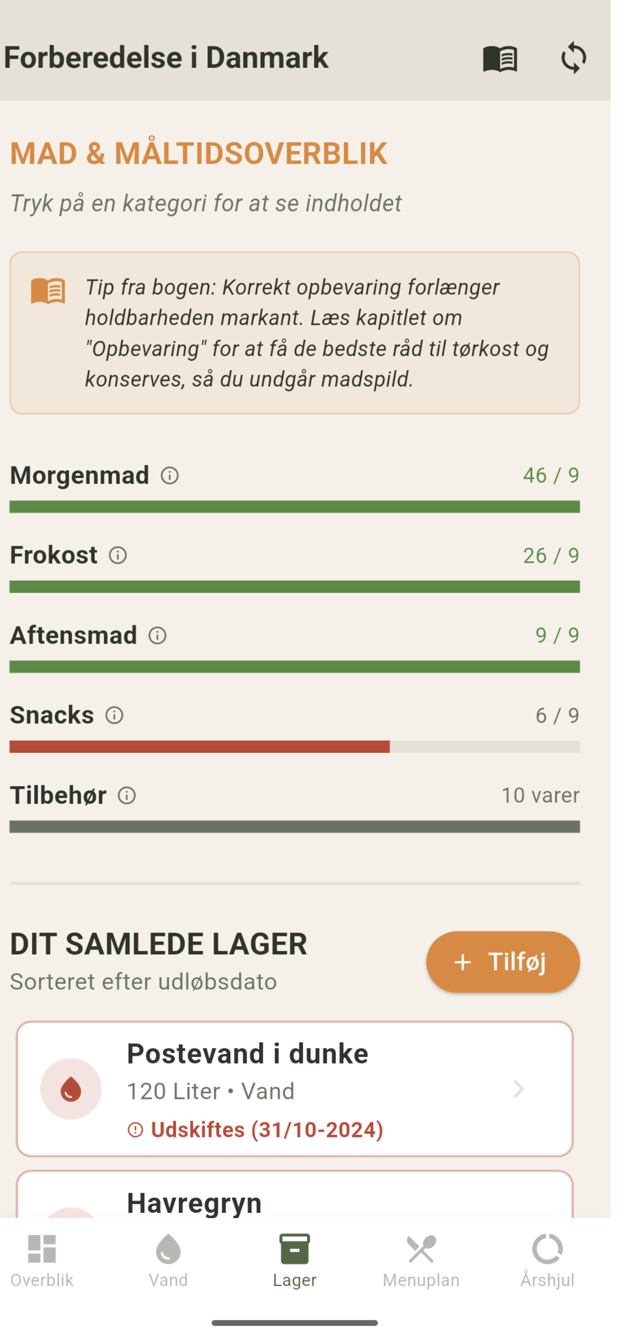 Forberedelse i Danmark