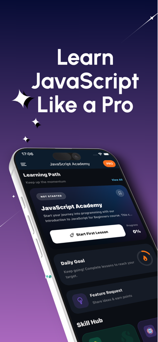 Learn JavaScript: Code & Build Screenshot 1 of 7
