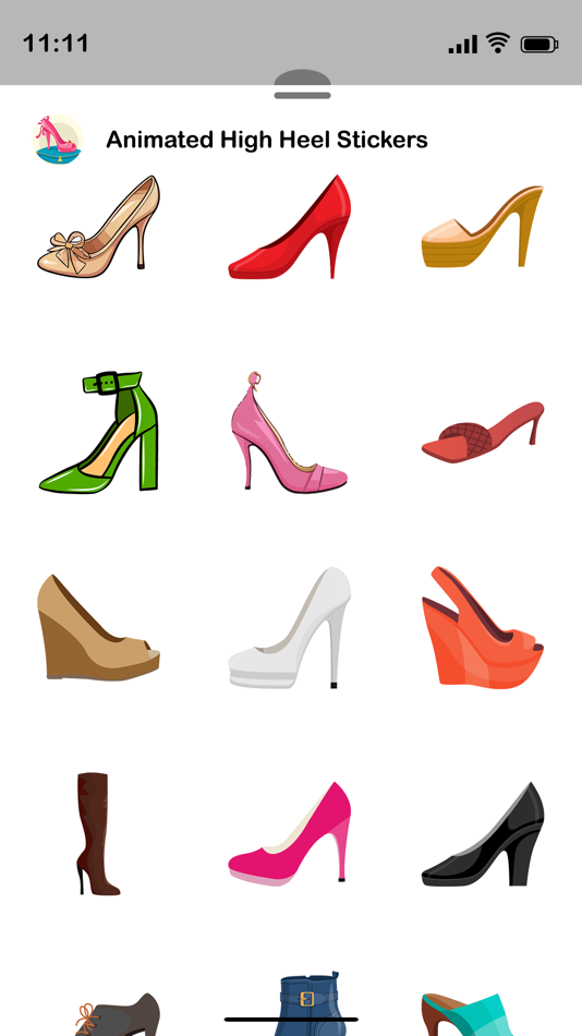 #3. Animated HIGH HEEL Stickers (iOS) 来自: Aman Kumar