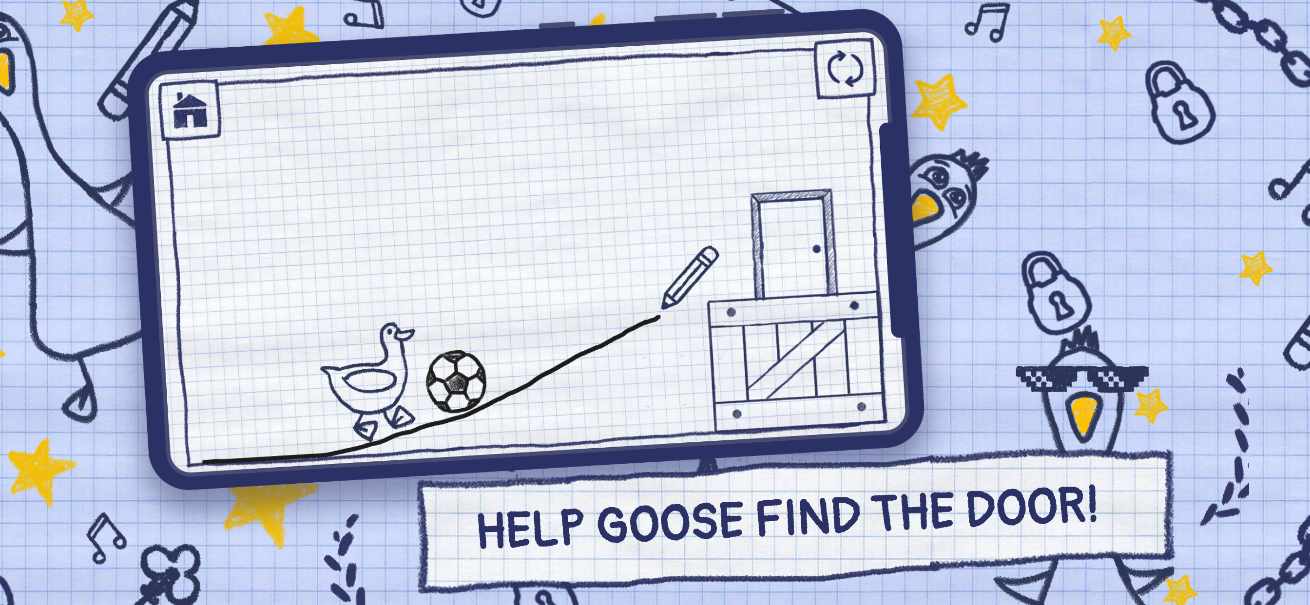 Gooose Funny Draw Line Puzzle