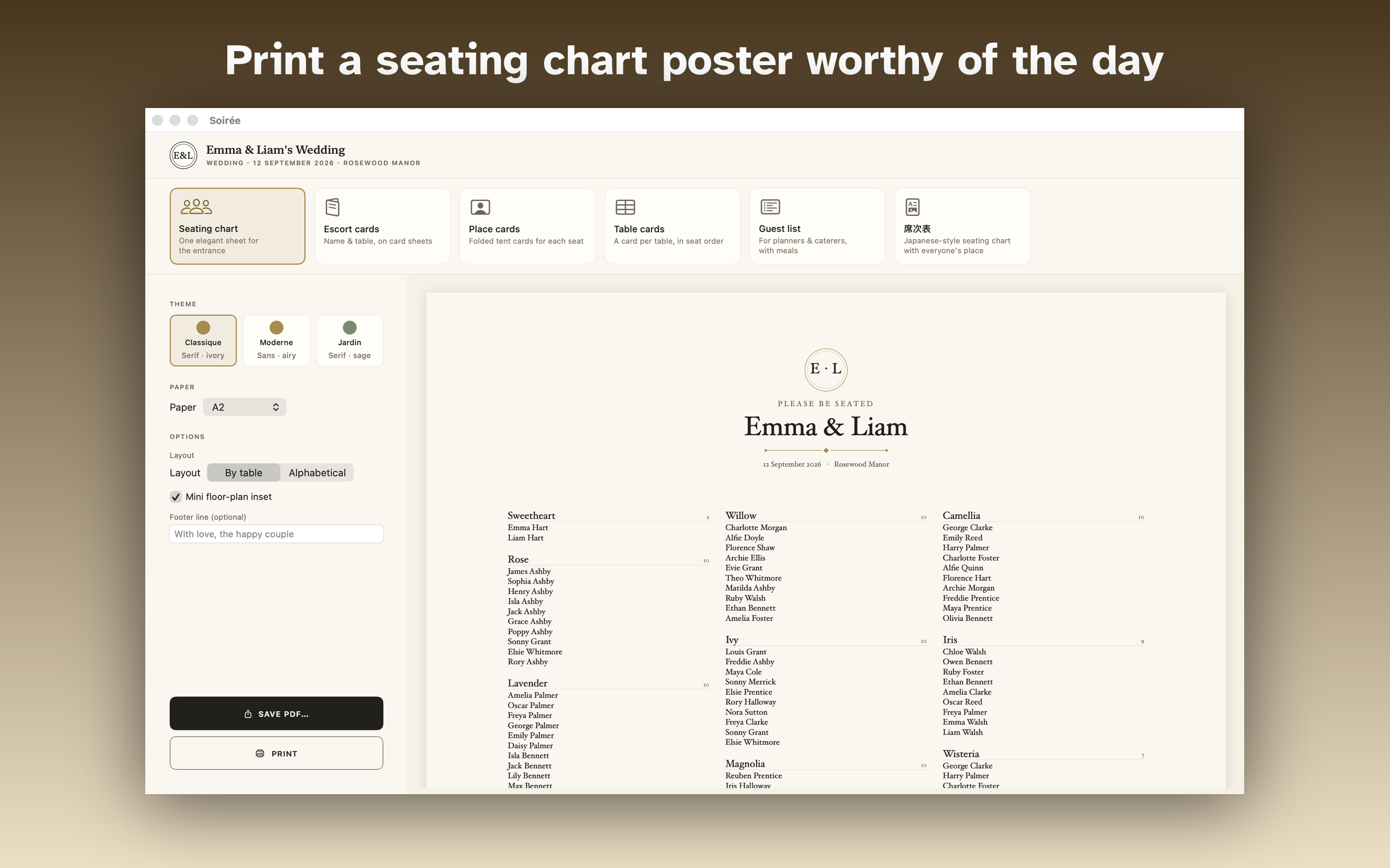 Soirée: Wedding Seating Chart screenshot 18