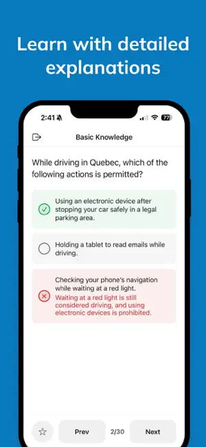 Drive100: SAAQ Test Prep screenshot 3